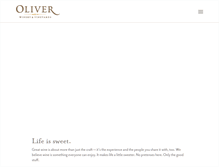 Tablet Screenshot of oliverwinery.com